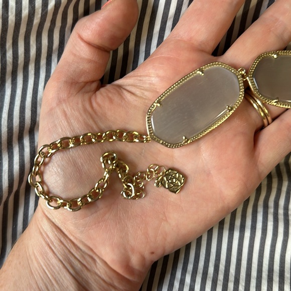 Kendra Scott Gold Chain 5 Stone Necklace - Picture 2 of 5